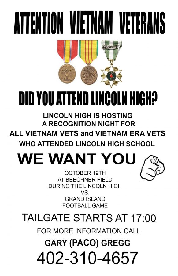 Vietnam Vets to be recognized during halftime this Friday