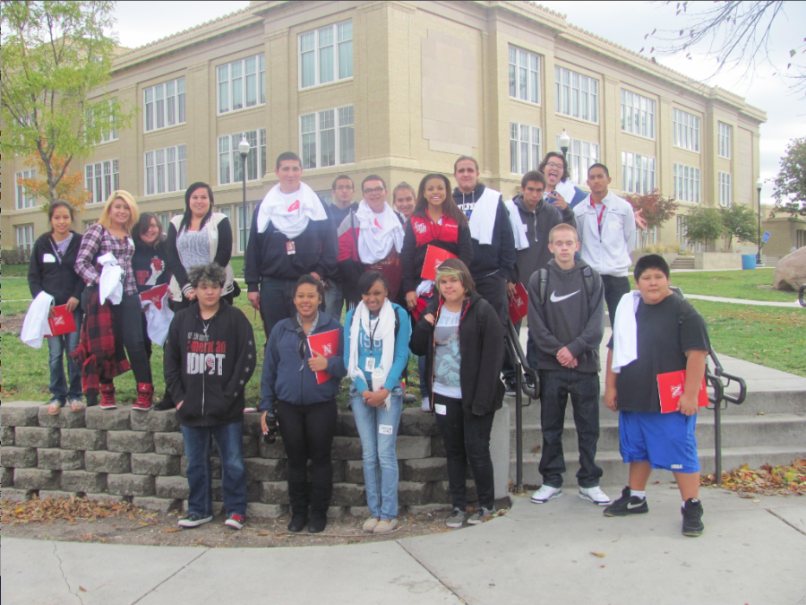 LHS Native American Caucus students visited UNL to learn about college opportunities. 