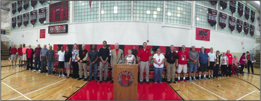 Inductees+to+the+2015+Lincoln+High+Athletic+Hall+of+Fame+were+honored+in+an+all-school+assembly+in+the+Johnson+Gym+on+Thursday%2C+Sep.+3%2C+2015.