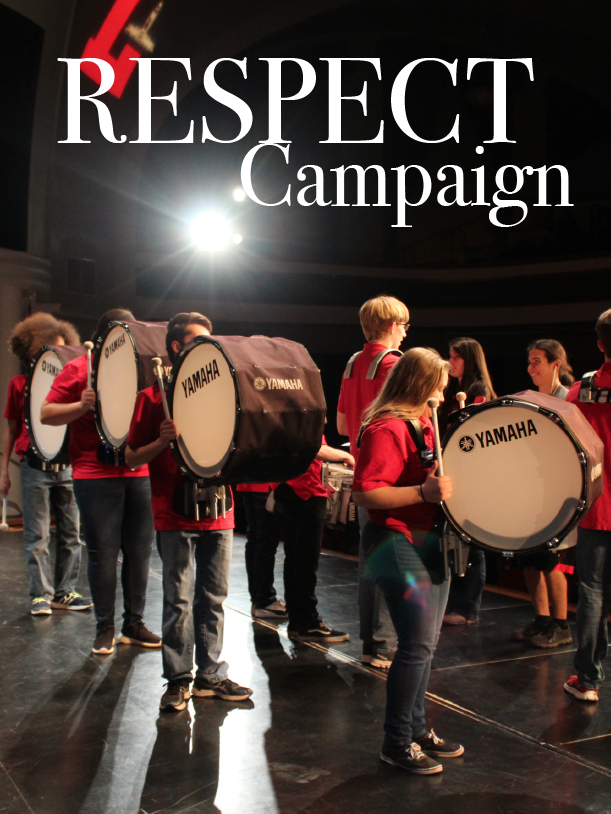 The LHS Drumline performs for the annual Bands Against Bullying on January 27, 2017 at the Ted Sorensen Theatre. 
Photo by Riana Lurice Dazon