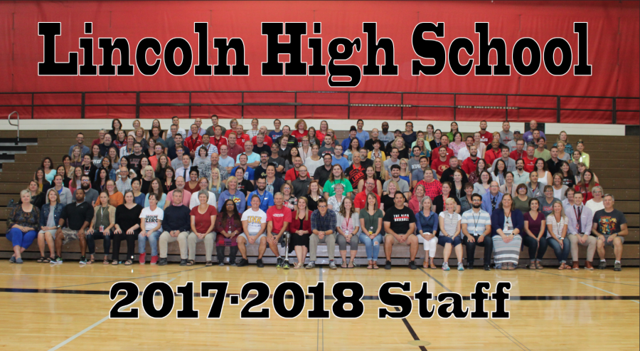 The 2017-2018 Lincoln High Staff