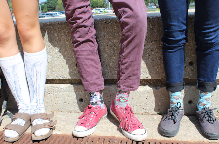 Wacky+Sock+Day+takes+the+place+of+Wacky+Wednesday+this+Spirit+Week.+Photo+by+Tessa+Wiser