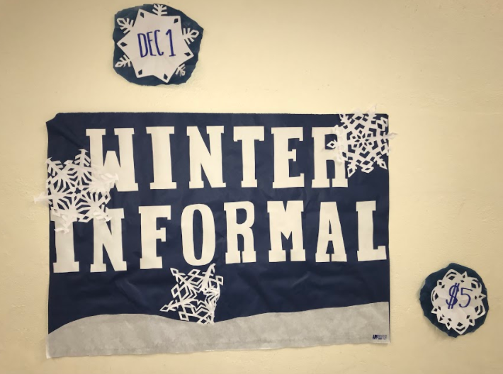 The 2017 Winter Informal will be held on December 1, 2017 with a cost of $5 at the door. Photo by Maicee Ingwerson.