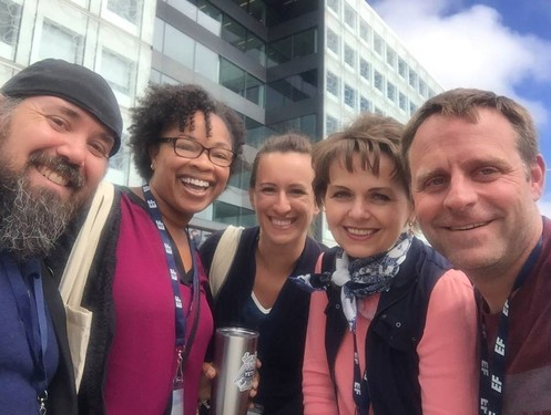 Teachers from U.S. visit Finland to learn about their education systems. From Left to right: Sean Wybrant (Colorado), Kelisa Wing (Department of Defense), Amber Vlasnik (Nebraska), Jitka Nelson (Indiana), and Kelly Elder (Montana). Photo courtesy of Amber Vlasnik