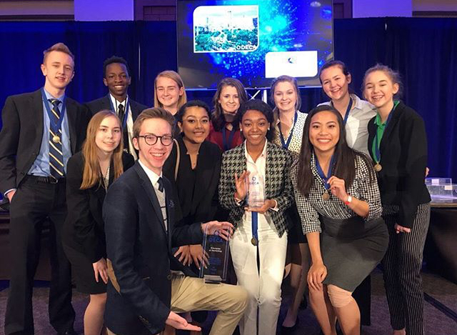Lincoln Highs DECA club qualifies for ICDC on March 16, 2018.