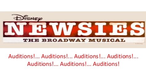 Extra, Extra, Read all about it: Newsies auditions are taking place December 10 -12