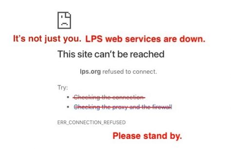 LPS web services down: computing services team working to restore systems