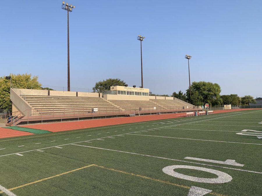 "Beechner Field and Bleachers