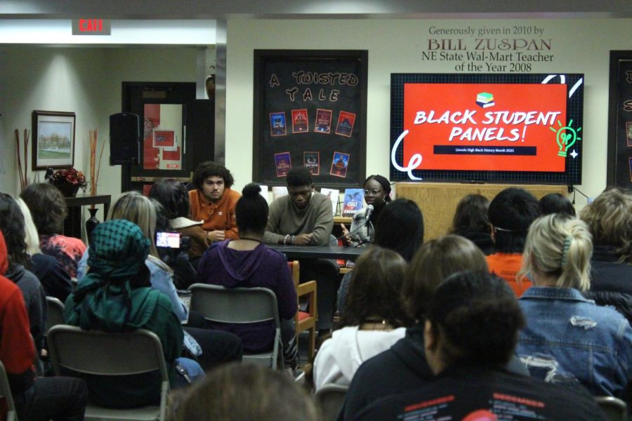 Javon Leuty, Jerimiah Theork, and Anok Timothy speak about their experiences at the Black History Month Student Panel.